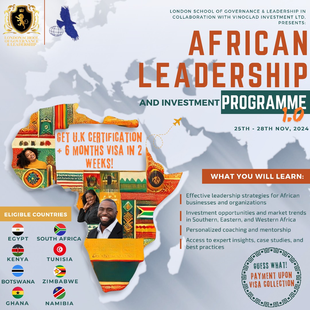 African Leadership & Investment Programme London School of Governance